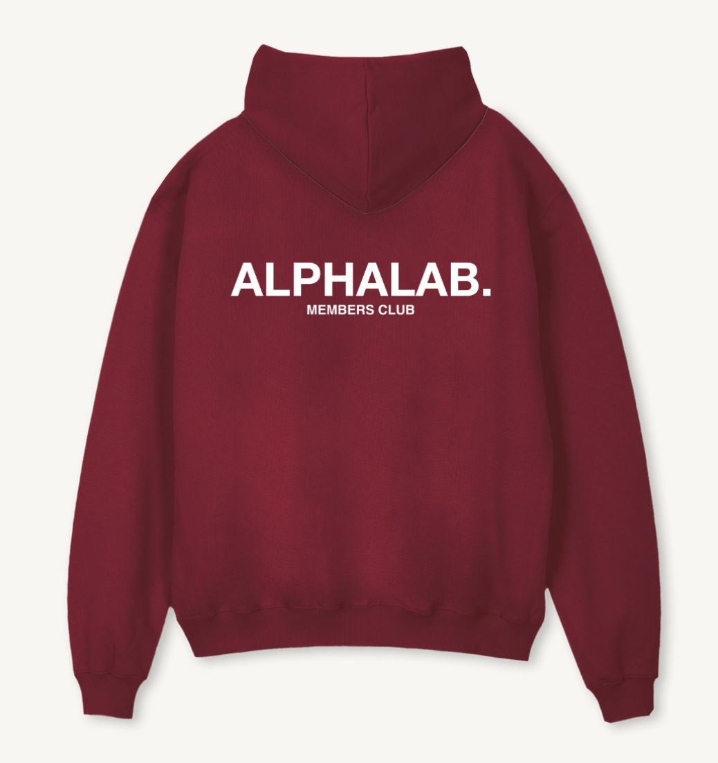 ATHLETES CLUB HOODIE BURGUNDY