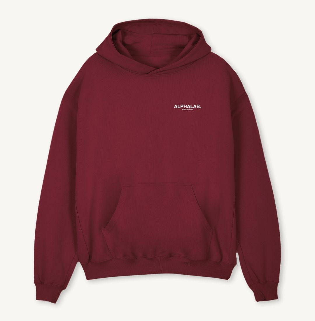 ATHLETES CLUB HOODIE BURGUNDY